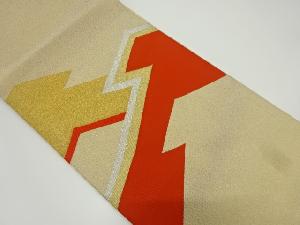 アンティーク　砂子綴れ松皮菱模様織り出し名古屋帯（材料）